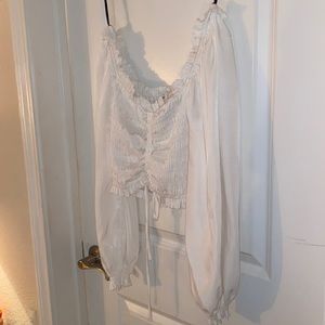 White Shoulder Top